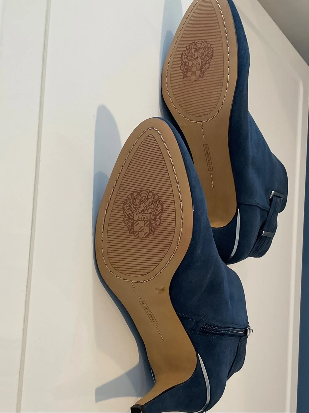 Vince Camuto navy suede